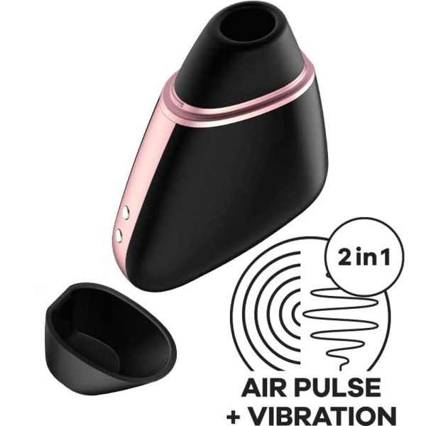 Satisfyer App Enabled Love Triangle Clit Massager Black - Image 3