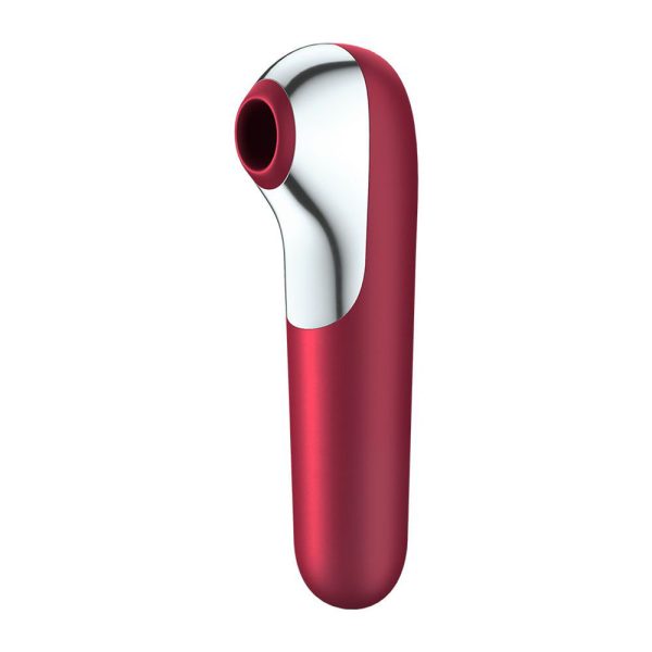 Satisfyer App Enabled Dual Love Clitoral Massager Red - Image 2