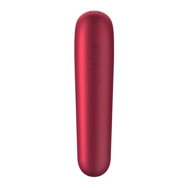 Satisfyer App Enabled Dual Love Clitoral Massager Red - Image 5