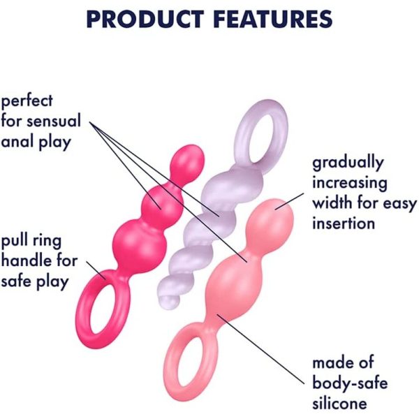 Satisfyer Booty Call Set Of 3 Multicolour Anal Plugs - Image 4