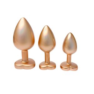 gold butt plug set